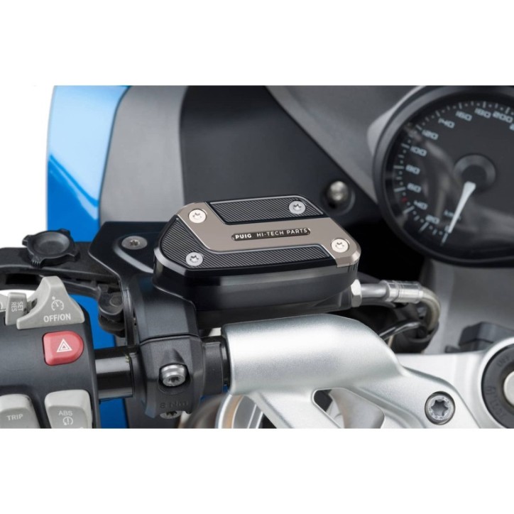 PUIG TAPPO SERBATOIO ANTERIORE PER FLUIDO FRIZIONE BMW R1250 GS TRIPLE BLACK 21-23 SILVER