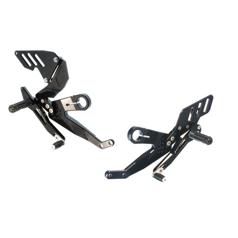 racingbike fixed footrest footpeg yamaha mt 01 05 12 black
