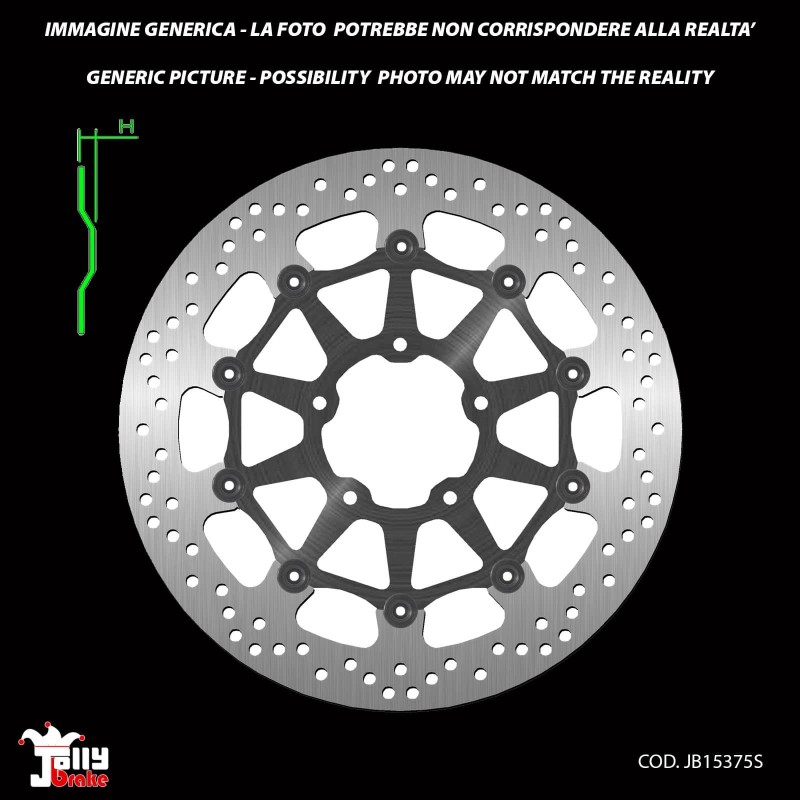 JOLLY BRAKE DISQUE DE FREIN AVANT FIXE KAWASAKI NINJA ZX-10R ABS 1000 00-01