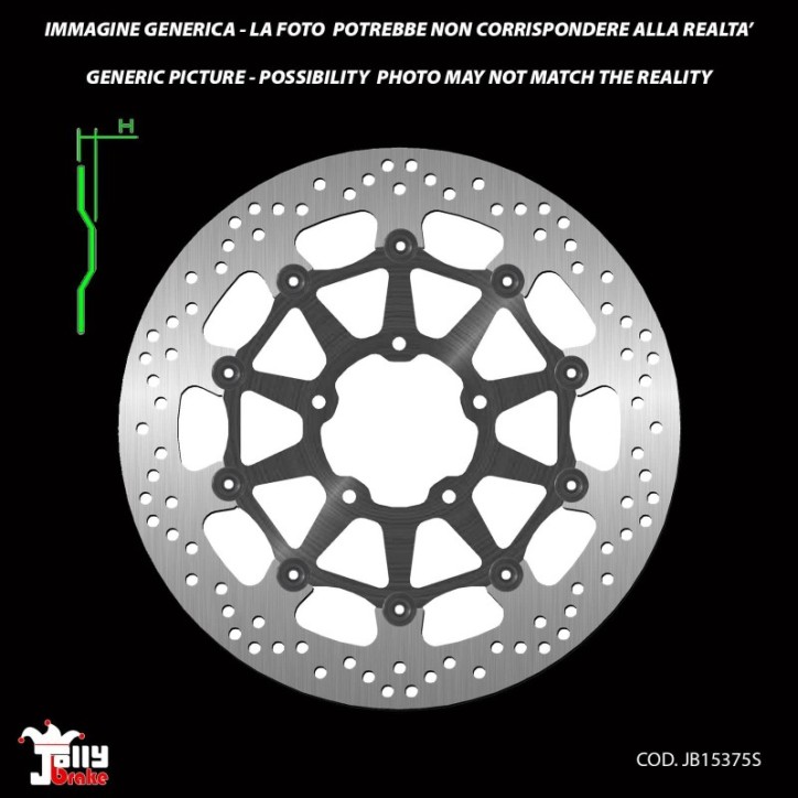 JOLLY BRAKE FIXED FRONT BRAKE DISC KAWASAKI NINJA ZX-10R ABS 1000 00-01-OFFER