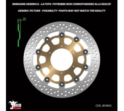 DISQUE DE FREIN AVANT SEMI-FLOTTANT JOLLY BRAKE SYM POUR SYMPHONY ST LC E4 ABS 125 18-19-OFFRE