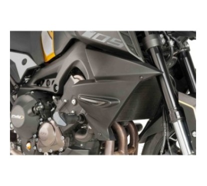 PUIG PLAQUES PROTECTION RADIATEUR YAMAHA MT-09 17-20 NOIR OPAQUE