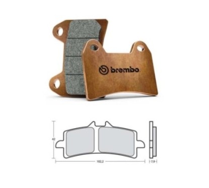BREMBO BRAKE PADS COMPOUND Z04 FOR KTM 690 R DUKE 13-16