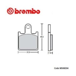 BREMBO BREMSBELZGE Z04 COMPOUND KAWASAKI GTR1400 07-14