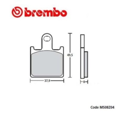 BREMBO BRAKE PADS COMPOUND Z04 KAWASAKI GTR1400 15-17