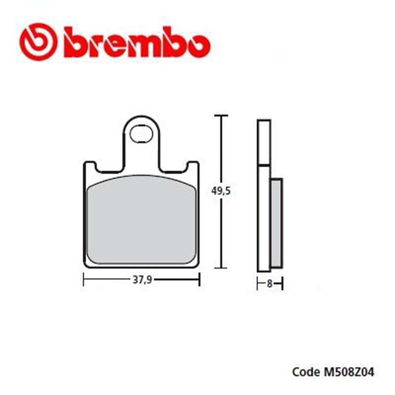 BREMBO BRAKE PADS Z04 COMPOUND KAWASAKI ZX-6R NINJA 07-08