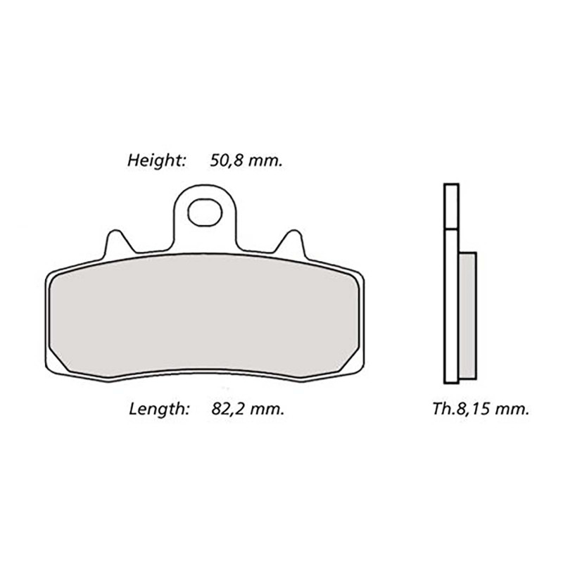 PLAQUETTES DE FREIN BREMBO Z04 COMPOSE APRILIA CAPONORD 1200 RALLY 15-16