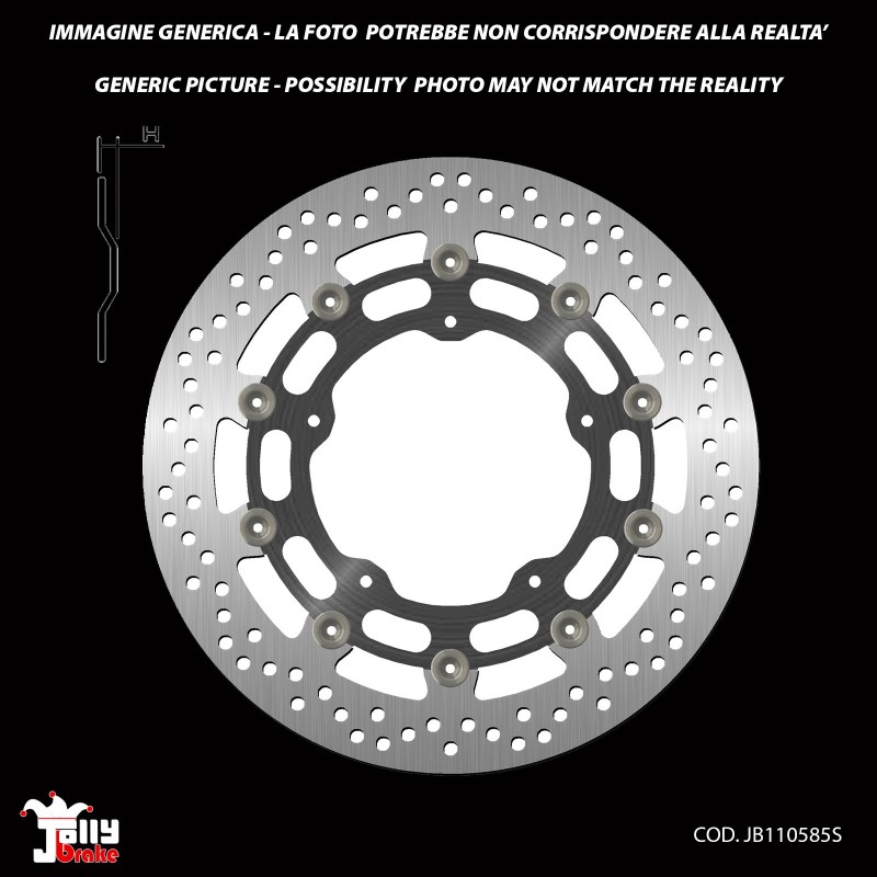 JOLLY BRAKE FIXED FRONT BRAKE DISC YAMAHA FZ1 FAZER GT 1000 01-05