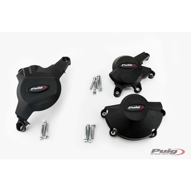 Proteccion de motor Puig para pista de campeonato para Honda CBR600RR 07-12 negra