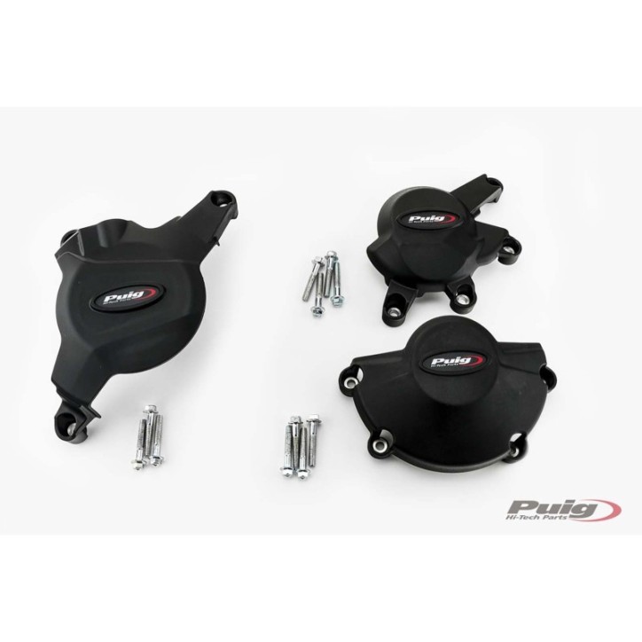 PROTECTION CARTER MOTEUR PUIG PISTE POUR HONDA CBR600RR CHAMPIONSHIP 07-12 NOIR