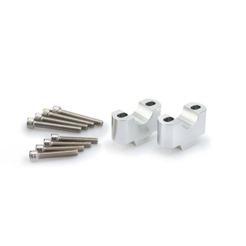 PUIG RISERS FOR HANDLEBARS BENELLI TRK 702 2023 SILVER-3741P