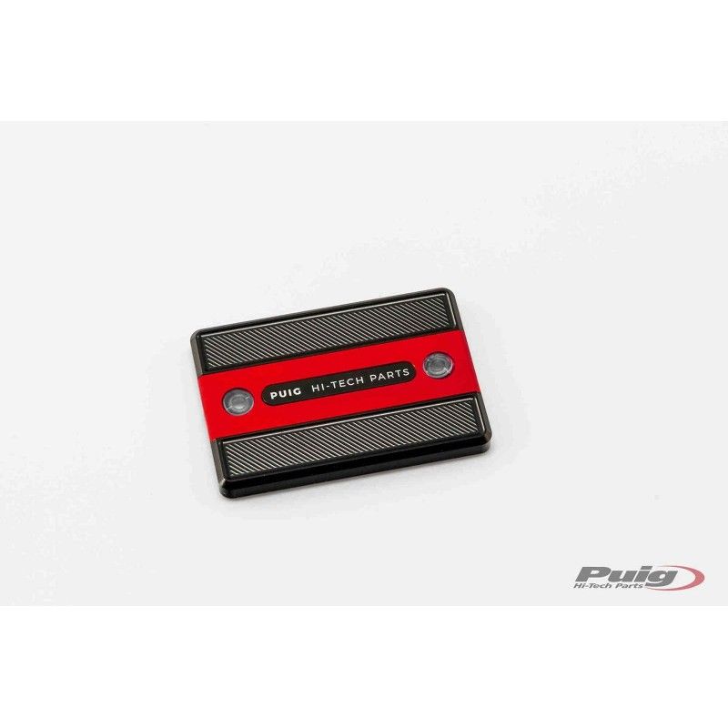 Tapon deposito liquido freno delantero Puig para Yamaha MT 09 Sport Tracker 13 16 rojo