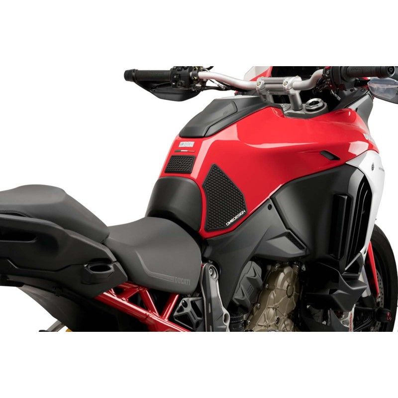 puig specific side tank sticker for ducati multistrada v4 21 24 black