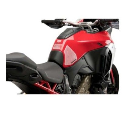 Autocollant lateral de reservoir Puig specifique pour Ducati Multistrada V4 21/24 transparent