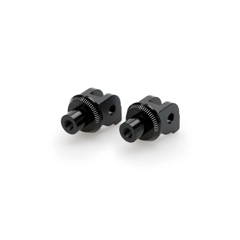 Adaptateurs de repose-pieds passager fixes Puig pour Ducati Multistrada V4 Rally 2021/2024, noir