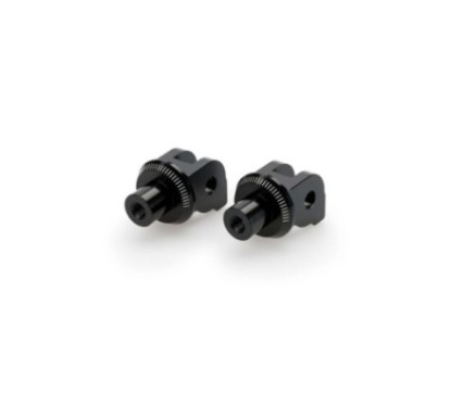 Adaptateurs de repose-pieds passager fixes Puig pour Ducati Multistrada V4 Rally 2021/2024, noir