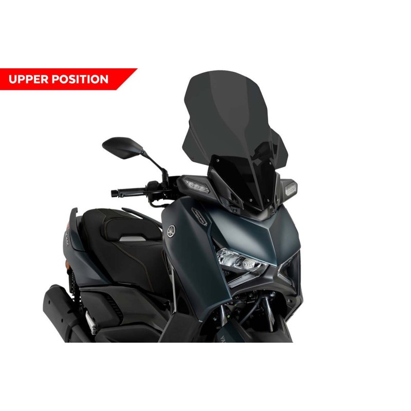 PUIG CUPOLINO V-TECH LINE TOURING PER YAMAHA X-MAX 125 ANNO 23-24 COLORE FUME CHIARO