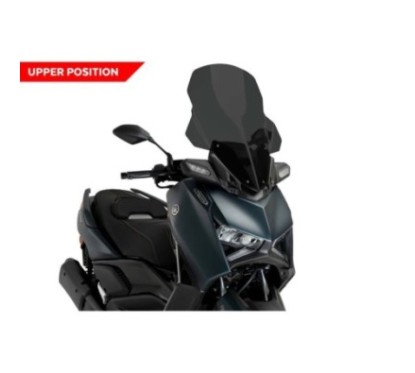 PUIG CUPOLINO V-TECH LINE TOURING PER YAMAHA X-MAX 125 ANNO 23-24 COLORE FUME CHIARO