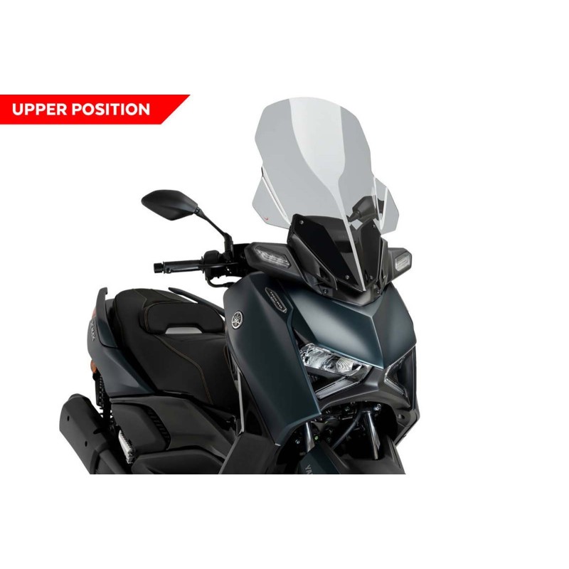 PUIG CUPOLINO V-TECH LINE TOURING PER YAMAHA X-MAX 125 ANNO 23-24 COLORE FUME SCURO