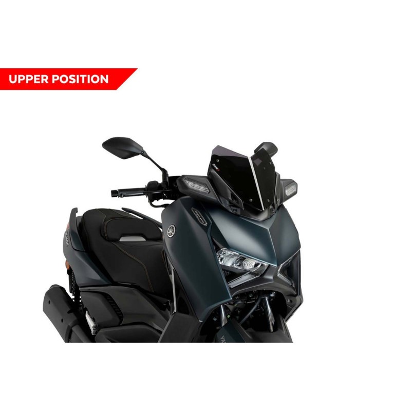 PUIG CUPOLINO V-TECH LINE SPORT PER YAMAHA X-MAX 125 MAX TECH ANNO 23-24 COLORE FUME CHIARO