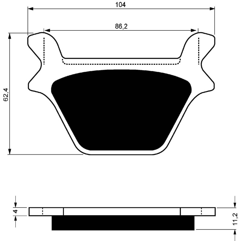 PLAQUETTES DE FREIN COMPOSE GOLDFREN POUR HARLEY D. 1340 FLHT ELECTRA GLIDE CLASSIC 87-99-OFFRE