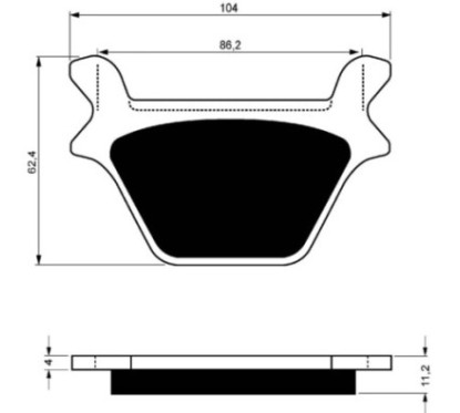 PLAQUETTES DE FREIN COMPOSE GOLDFREN POUR HARLEY D. 1340 FLSTC HERITAGE SOFTAIL 90-99-OFFRE