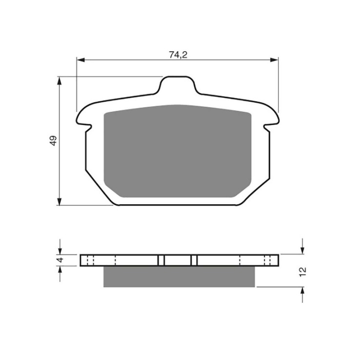 GOLDFREN PASTIGLIA FRENO MESCOLA AD HARLEY D. FXRT/FXRD/FXLR 82-87 15-OFFERTA