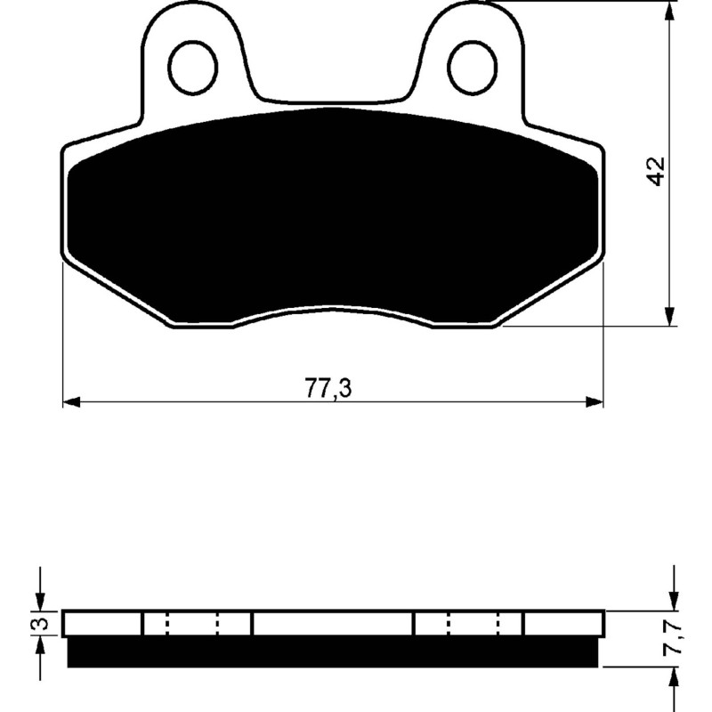 GOLDFREN PLAQUETTES DE FREIN COMPOSE POUR HONDA 420 TRX FOURTRAX RANCHER ATV 09-12-OFFER