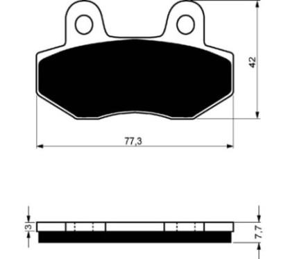 COMPUESTO PASTILLAS DE FRENO GOLDFREN PARA HONDA 420 TRX FOURTRAX RANCHER ATV 09-12-OFERTA