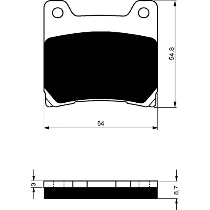 COMPOSE DE PLAQUETTES DE FREIN GOLDFREN POUR NORTON COMMANDER 90-OFFRE