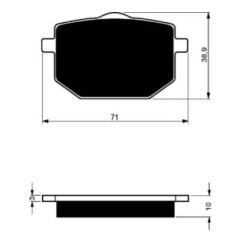 COMPUESTO PASTILLAS DE FRENO GOLDFREN PARA YAMAHA 600 XT Z TENERE 85-88-OFERTA