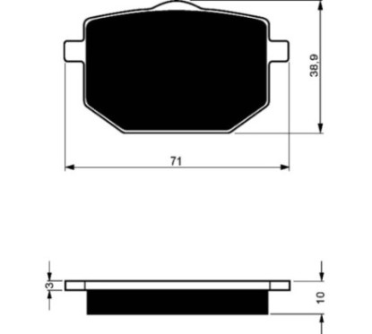 COMPUESTO PASTILLAS DE FRENO GOLDFREN PARA YAMAHA 600 XT Z TENERE 85-88-OFERTA