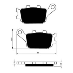 GOLDFREN BRAKE PADS COMPOUND S33 HONDA 1000 CB FP FR FS FT FV 93-96-OFFER