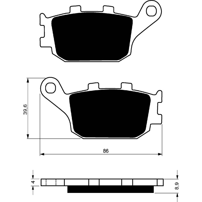 GOLDFREN BRAKE PADS COMPOUND S33 HONDA 1000 CB FP FR FS FT FV 93-96-OFFER