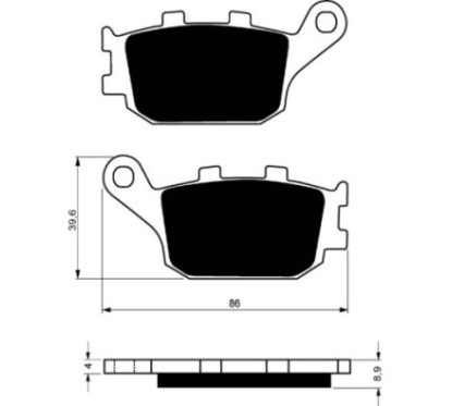 GOLDFREN BREMSBELZGE COMPOUND S33 HONDA 1000 CB FP FR FS FT FV 93-96-ANGEBOT