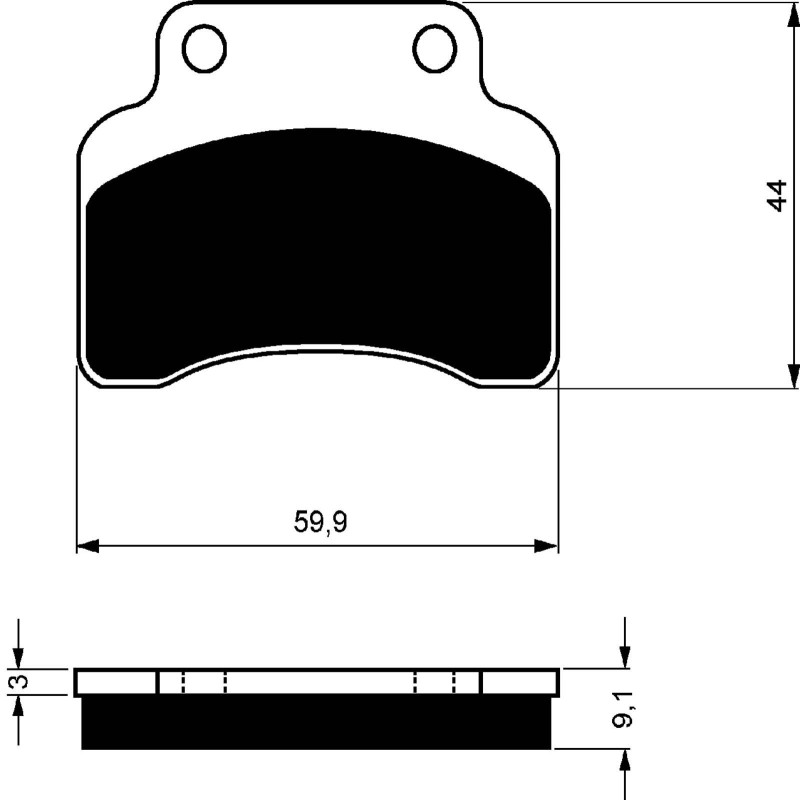 GOLDFREN SINTERED BRAKE PADS COMPOUND WITH AJS 50 DIGITA 13-14-OFFER