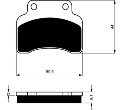 GOLDFREN SINTERED BRAKE PADS COMPOUND WITH AJS 50 DIGITA 13-14-OFFER