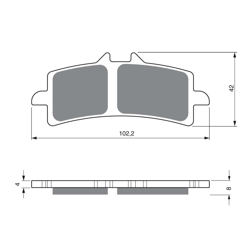 GOLDFREN PASTIGLIA FRENO SINTERIZZATA MESCOLA AD APRILIA 1000 RSV4 09-14-OFFERTA