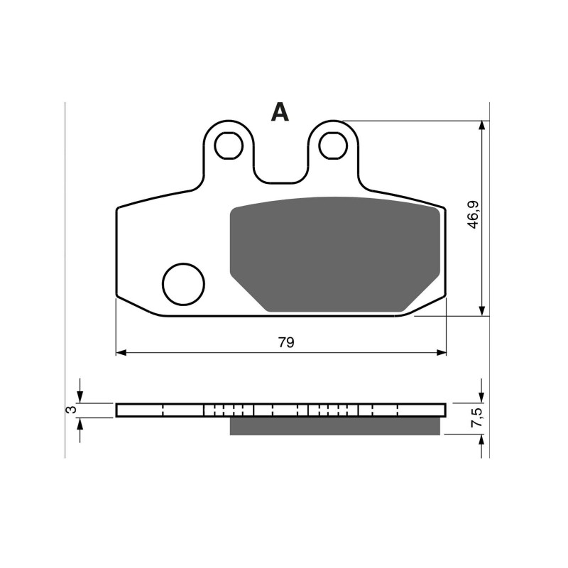 PLAQUETTES DE FREIN FRITTEES GOLDFREN COMPOSE POUR APRILIA 500 ATLANTIC 02-05-OFFRE