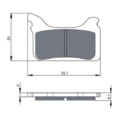 COMPUESTO PASTILLAS DE FRENO SINTERIZADAS GOLDFREN PARA APRILIA 550 SXV 06-13-OFERTA