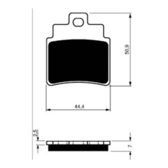 PASTILLAS DE FRENO SINTERIZADAS GOLDFREN ARCTIC COMPOUND CAT 250 DVX 06-09-OFERTA