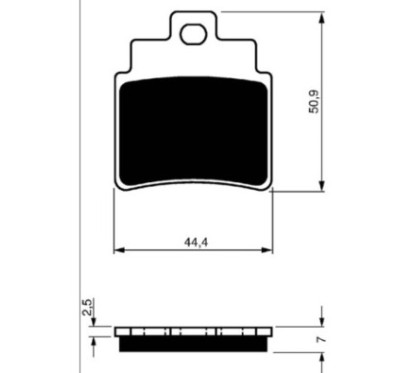 PLAQUETTES DE FREIN FRITTEES GOLDFREN ARCTIC COMPOUND CAT 250 DVX 06-09-OFFRE