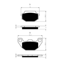 GOLDFREN SINTERED BRAKE PADS ARCTIC COMPOUND CAT 90 DVX 06-14-OFFER