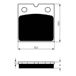 GOLDFREN PASTIGLIA FRENO SINTERIZZATA MESCOLA AD BENELLI 354 82-OFFERTA