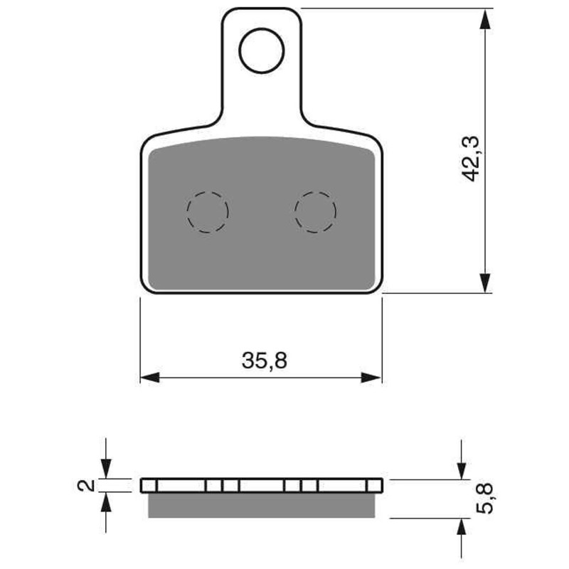 GOLDFREN SINTERED BRAKE PADS BETA 125 EVO COMPOUND 09-17-OFFER