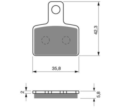 GOLDFREN SINTERED BRAKE PADS BETA 125 EVO COMPOUND 09-17-OFFER