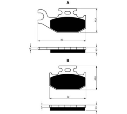 GOLDFREN SINTERED BRAKE PADS COMPOUND FOR BOMBARDIER 200 OUTLANDER HO 04-05-OFFER