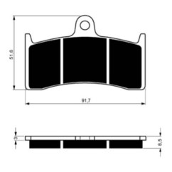 GOLDFREN SINTERED BRAKE PADS BUELL COMPOUND S1 LIGHTNING S3 THUNDERBOLT 98-02-OFFER