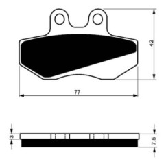 GOLDFREN SINTERED BRAKE PADS AD COMPOUND CH 125 WSM 05-OFFER