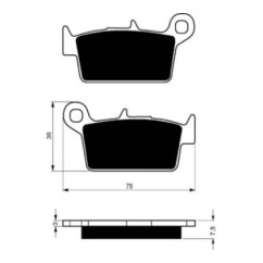 GOLDFREN SINTERED BRAKE PADS AD COMPOUND DAELIM 125 BESBI 08-13-OFFER